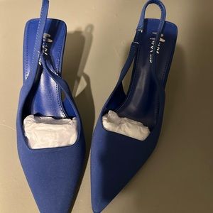 Blue pumps
